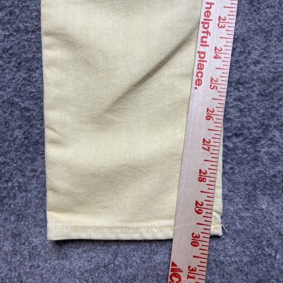 Gap 1969 Always Skinny Jeans Women's Size 30/10r Yellow Denim - Picture 5 of 12